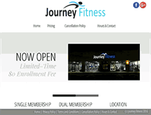Tablet Screenshot of journeyfitness.com